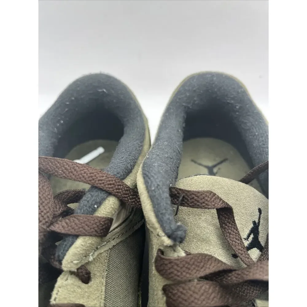 Air Jordan Flight Court Olive Khaki Suede Trainers - US 10.5 Men’s HF3255-202